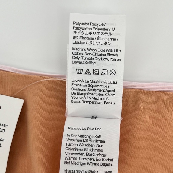 J. Crew Women's Ribbed Cheeky Bikini Swim Bottom Size M Pink High Waist Beach - Picture 6 of 8